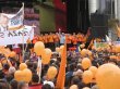B�sescu �i-a exprimat sus�inerea fa�� de Boc la mitingul electoral de la Cluj