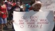Protest cu tig�i, marca PSD