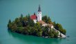 Insul� de pe Lacul Bled din Slovenia